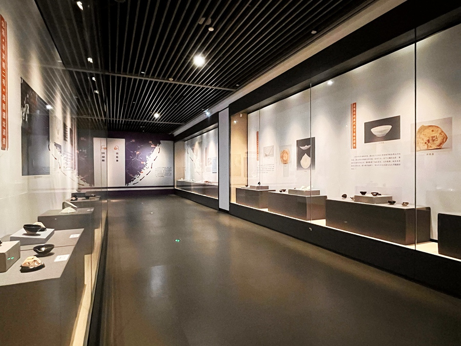 9月21日,漳州圣杯屿元代海船遗址水下考古成果首次展出。漳州市博物馆供图