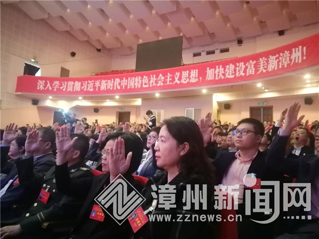 表决关于漳州市人民政府工作报告的决议草案